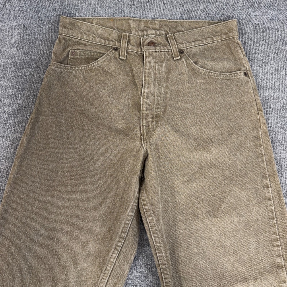Vintage Levi's 550 Orange Tab Brown Denim Jeans Made in USA Relaxed 31x32 90s - Picture 5 of 14